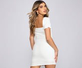 All Eyes On Me Eyelet Mini Dress